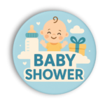 Baby Shower Pin Badge | Adorable Baby Celebration Edition